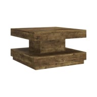 Table basse Marron foncé 60x60x35 cm MDF