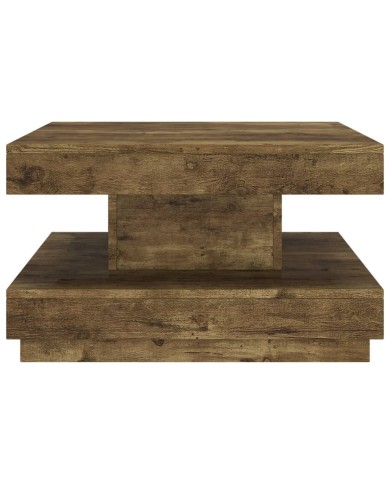 Table basse Marron foncé 60x60x35 cm MDF