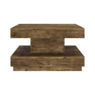 Table basse Marron foncé 60x60x35 cm MDF