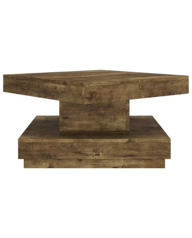 Table basse Marron foncé 60x60x35 cm MDF