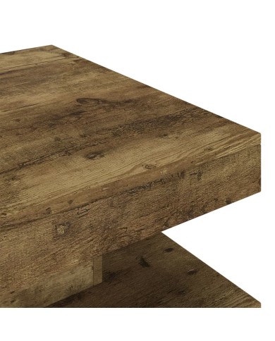 Table basse Marron foncé 60x60x35 cm MDF