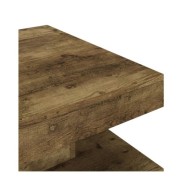 Table basse Marron foncé 60x60x35 cm MDF