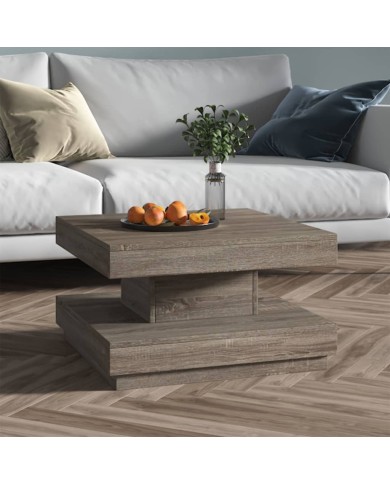 Table basse Gris 60x60x35 cm MDF