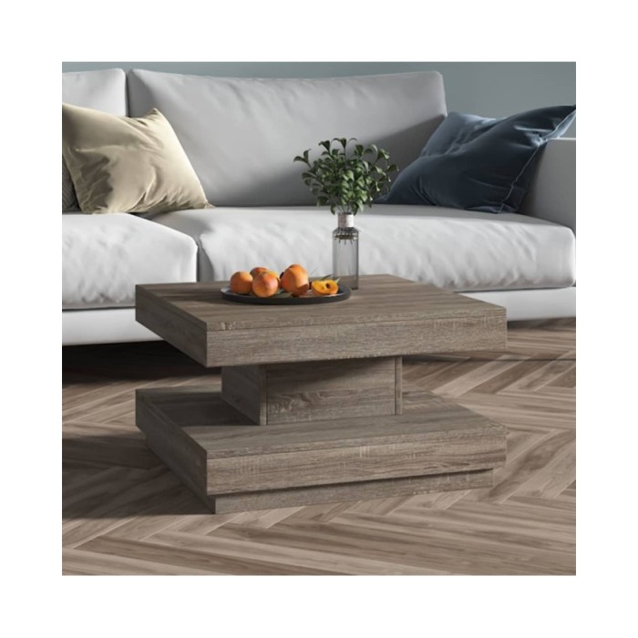 Table basse Gris 60x60x35 cm MDF