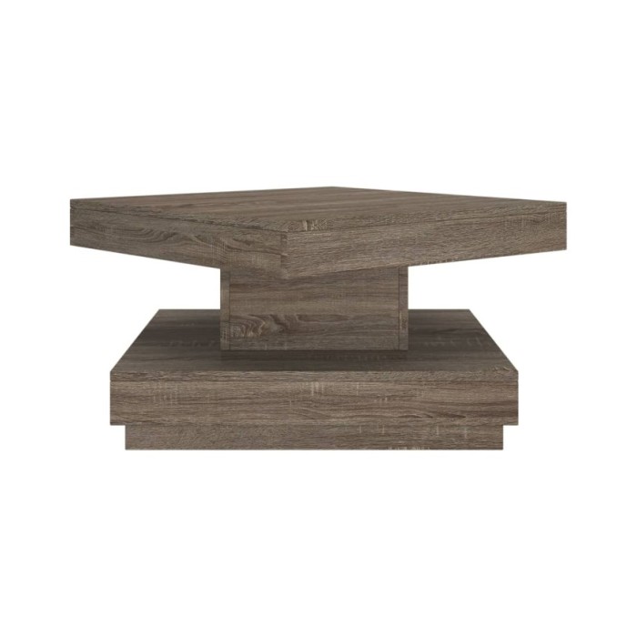 Table basse Gris 60x60x35 cm MDF