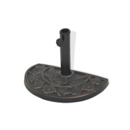 Socle de parasol en résine demi-cercle Bronze 9 kg
