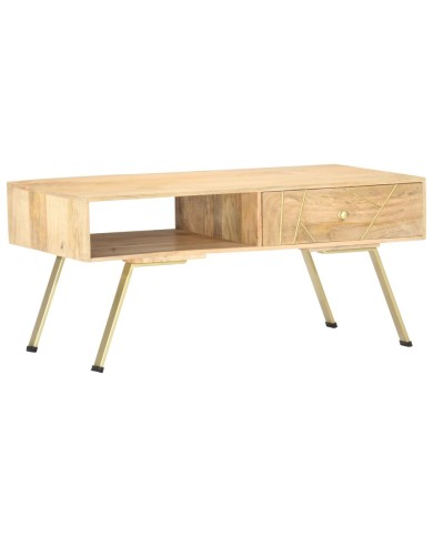 Table basse 95x50x42 cm Bois de manguier massif