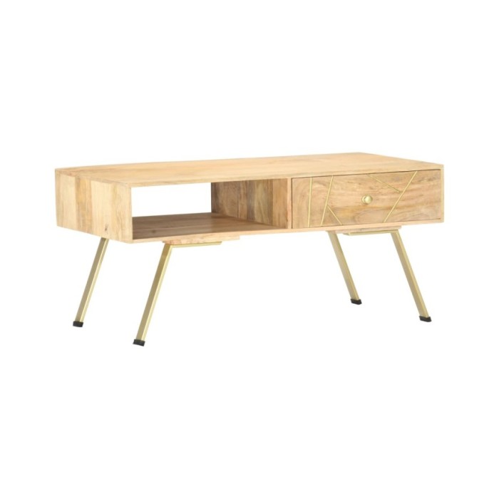 Table basse 95x50x42 cm Bois de manguier massif