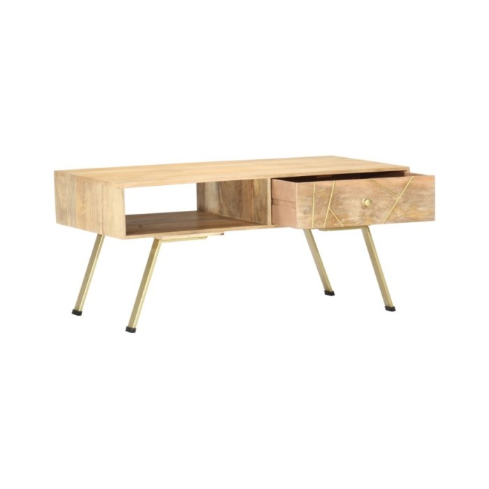 Table basse 95x50x42 cm Bois de manguier massif