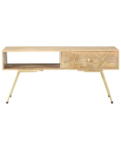 Table basse 95x50x42 cm Bois de manguier massif