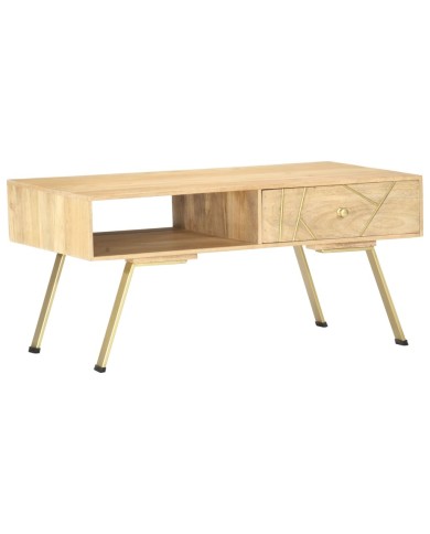 Table basse 95x50x42 cm Bois de manguier massif