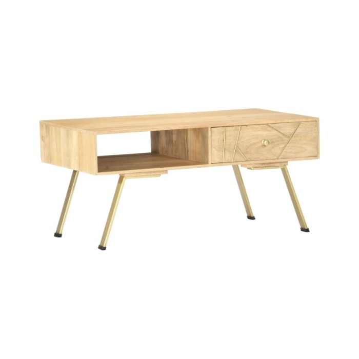 Table basse 95x50x42 cm Bois de manguier massif