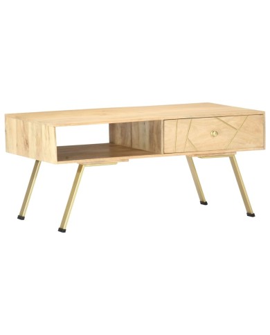 Table basse 95x50x42 cm Bois de manguier massif