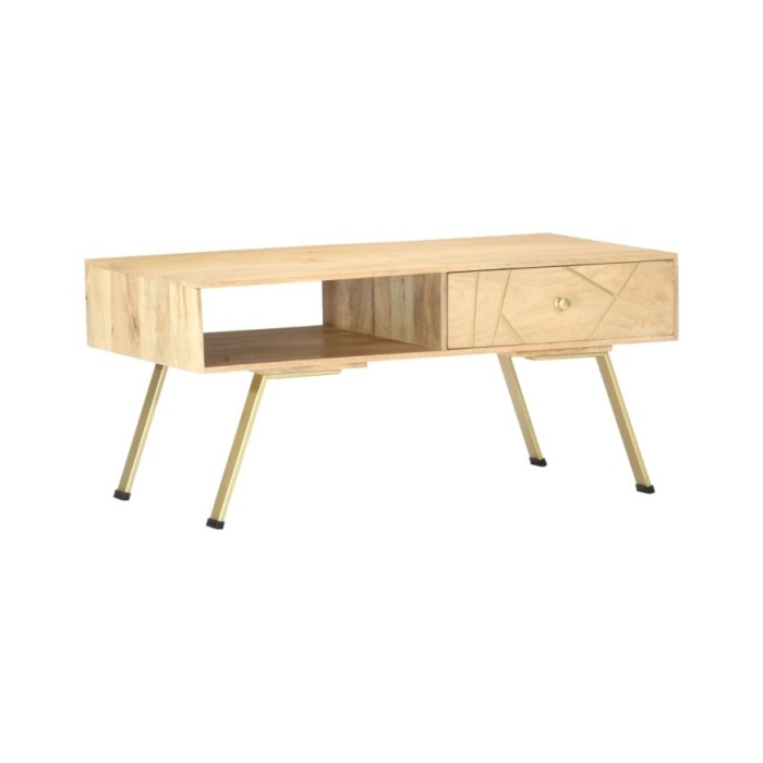 Table basse 95x50x42 cm Bois de manguier massif