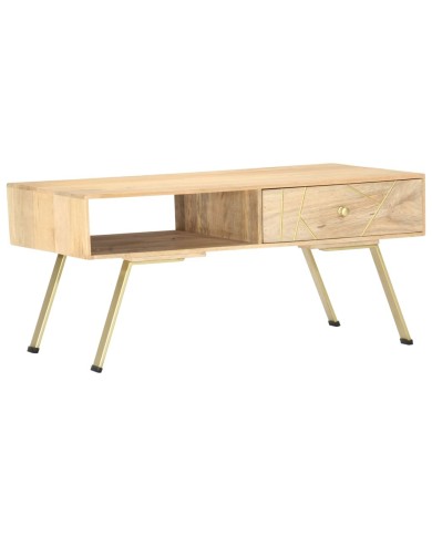 Table basse 95x50x42 cm Bois de manguier massif