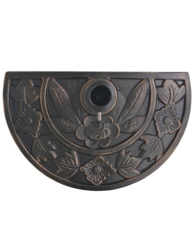 Socle de parasol en résine demi-cercle Bronze 9 kg
