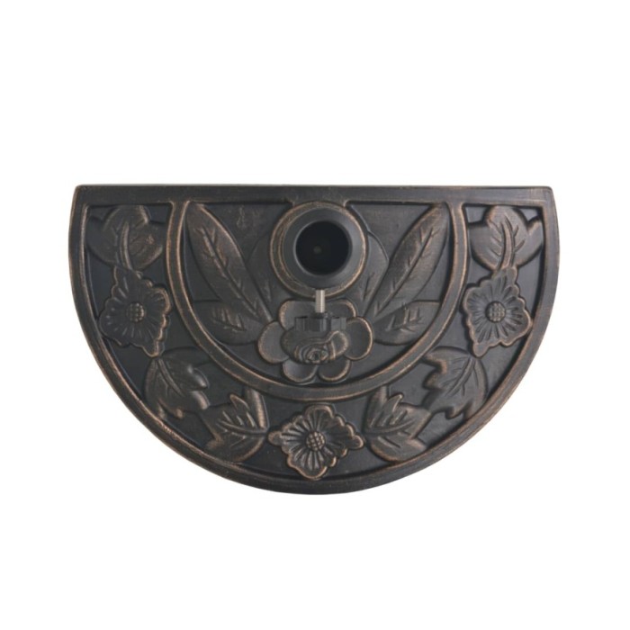 Socle de parasol en résine demi-cercle Bronze 9 kg