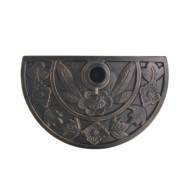 Socle de parasol en résine demi-cercle Bronze 9 kg