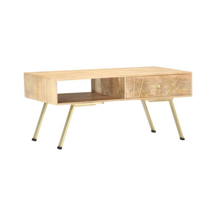 Table basse 95x50x42 cm Bois de manguier massif