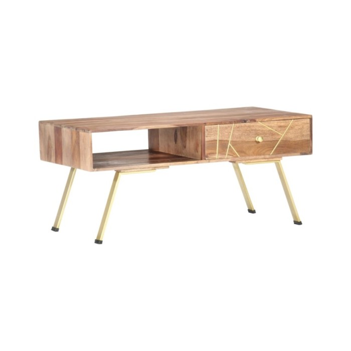 Table basse 95x50x42 cm Bois massif