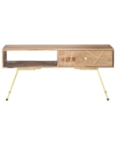Table basse 95x50x42 cm Bois massif