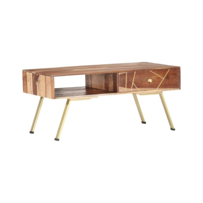 Table basse 95x50x42 cm Bois massif