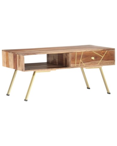 Table basse 95x50x42 cm Bois massif