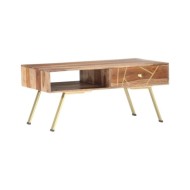 Table basse 95x50x42 cm Bois massif