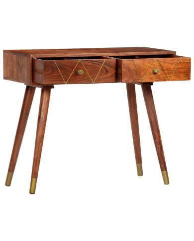 Table console 90x35x76 cm Bois d'acacia massif