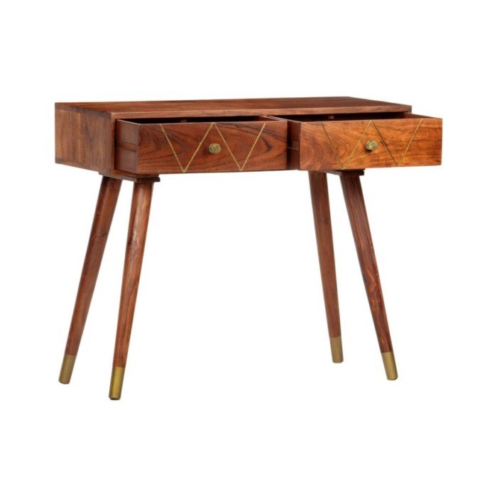 Table console 90x35x76 cm Bois d'acacia massif