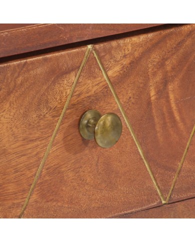 Table console 90x35x76 cm Bois d'acacia massif