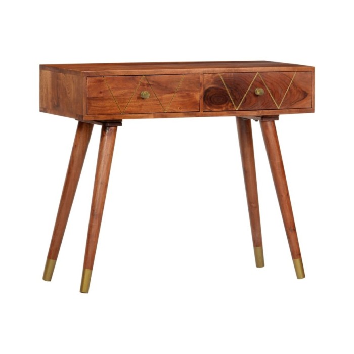 Table console 90x35x76 cm Bois d'acacia massif
