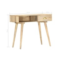 Table console 90x45x75 cm Bois de manguier massif