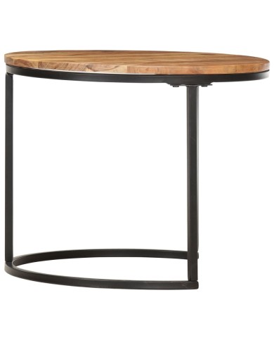 Tables gigognes 2 pcs Bois d'acacia massif