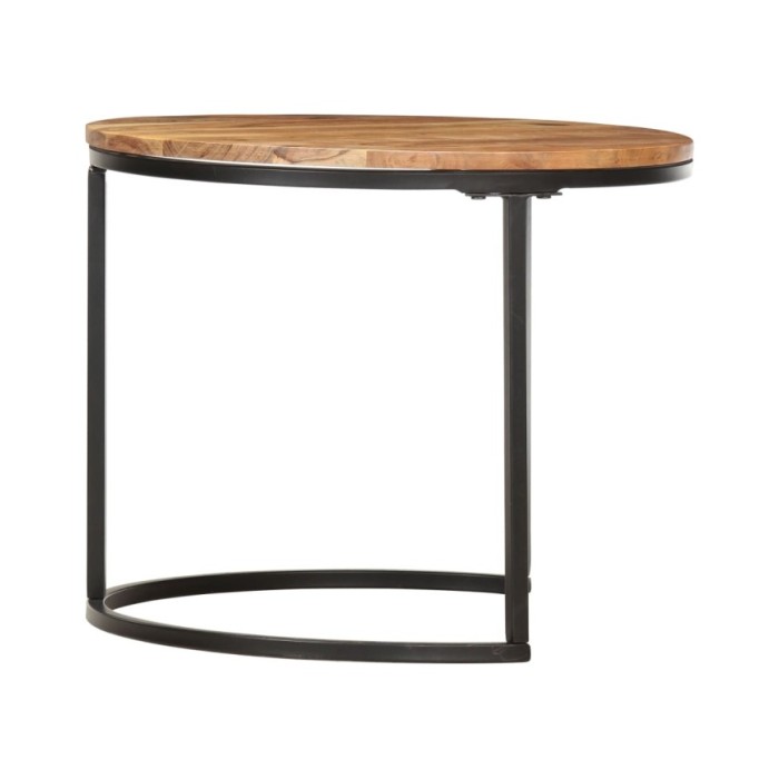 Tables gigognes 2 pcs Bois d'acacia massif