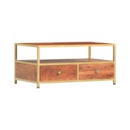 Table basse 90 x 50 x 40 cm Bois d'acacia massif