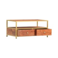 Table basse 90 x 50 x 40 cm Bois d'acacia massif