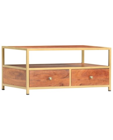 Table basse 90 x 50 x 40 cm Bois d'acacia massif