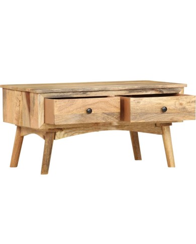 Table basse 82x52x42 cm Bois de manguier massif