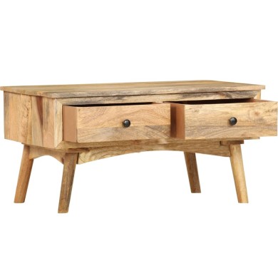Table basse 82x52x42 cm Bois de manguier massif
