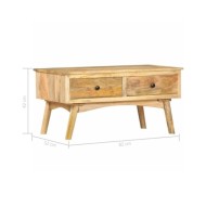 Table basse 82x52x42 cm Bois de manguier massif