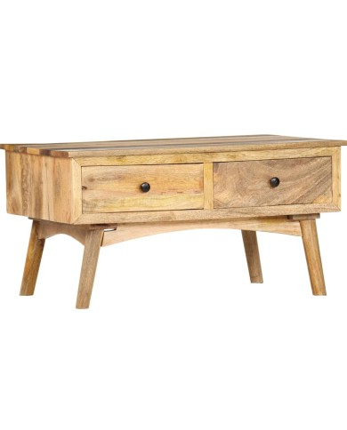 Table basse 82x52x42 cm Bois de manguier massif