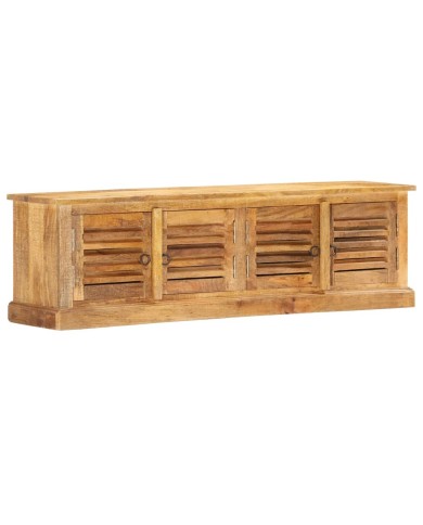 Banc de rangement 128 cm Bois de manguier massif