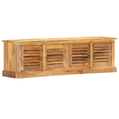 Banc de rangement 128 cm Bois de manguier massif
