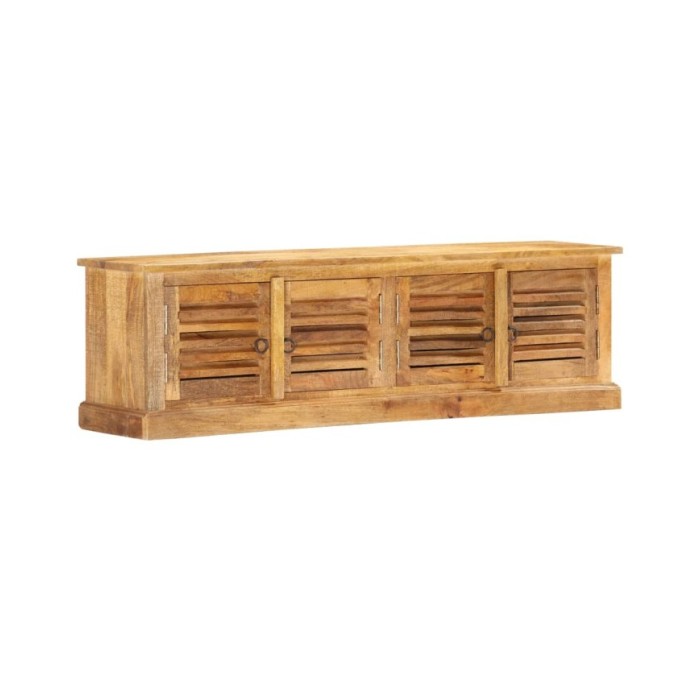 Banc de rangement 128 cm Bois de manguier massif