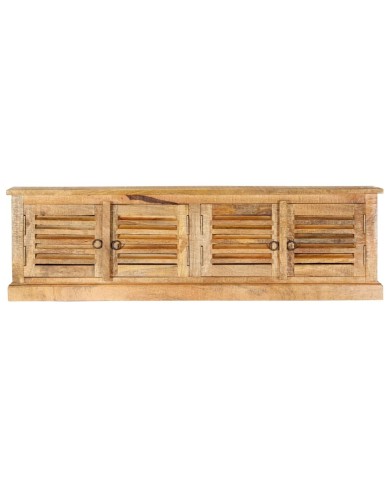 Banc de rangement 128 cm Bois de manguier massif