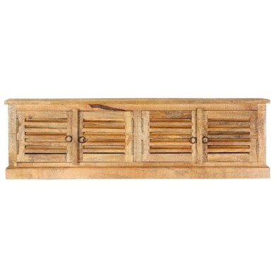Banc de rangement 128 cm Bois de manguier massif