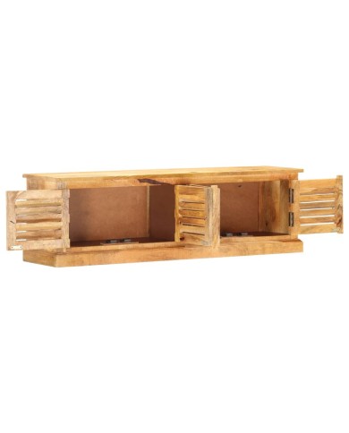 Banc de rangement 128 cm Bois de manguier massif