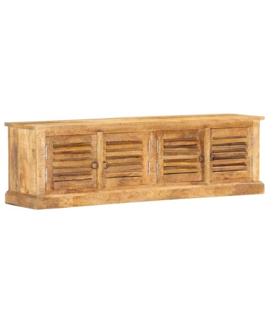 Banc de rangement 128 cm Bois de manguier massif