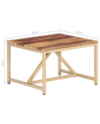 Table d'appoint 60x60x40 cm Bois solide